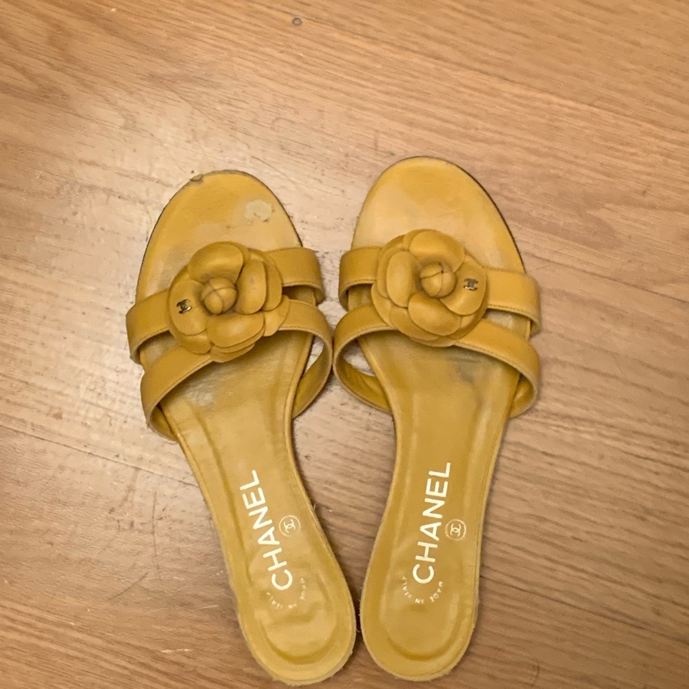 Chanel Yellow Women's Sandals
